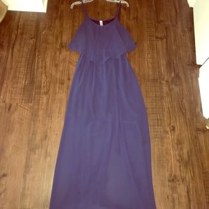 Navy blue maxi dress